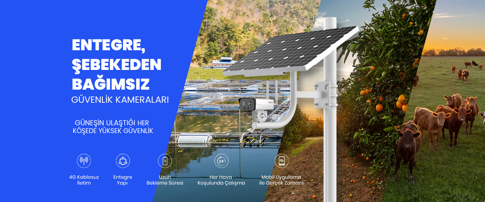 güneş enerjili güvenlik kameraları